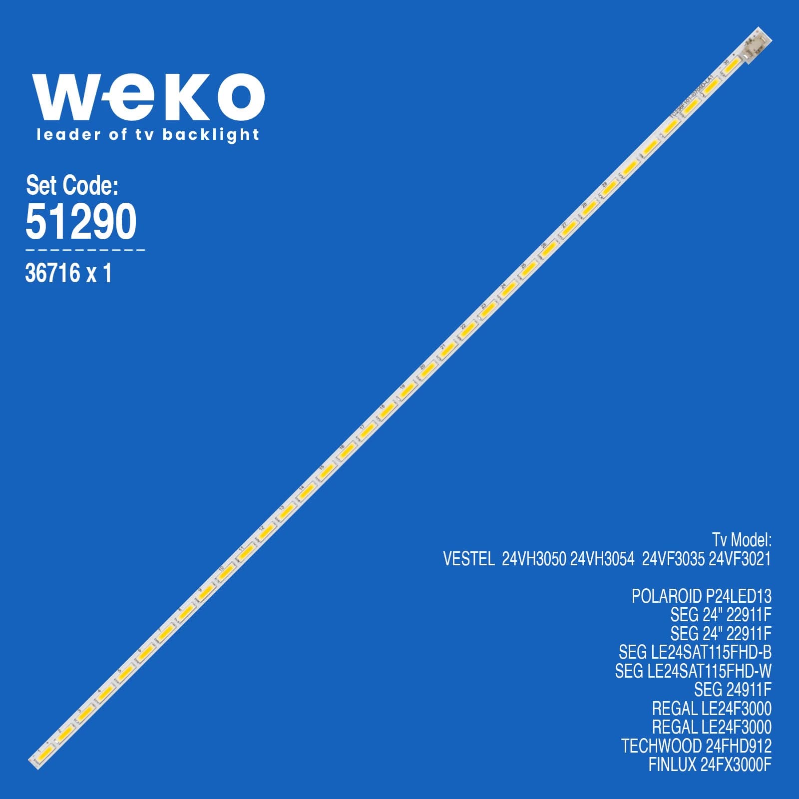 Techwood 24FHD912 24'' 1  Adet Tv Led Bar - Seyyar Elektronik