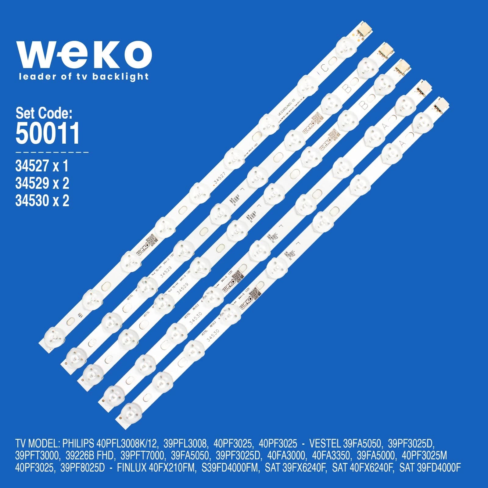 Techwood LD40275FM 39'' inç 5 Adet Tv Led Bar - Seyyar Elektronik