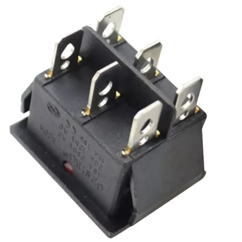 Tekli Soba Anahtarı 6 Pin Geniş Işıklı (On-Off) IC-105 - küçük görsel 2