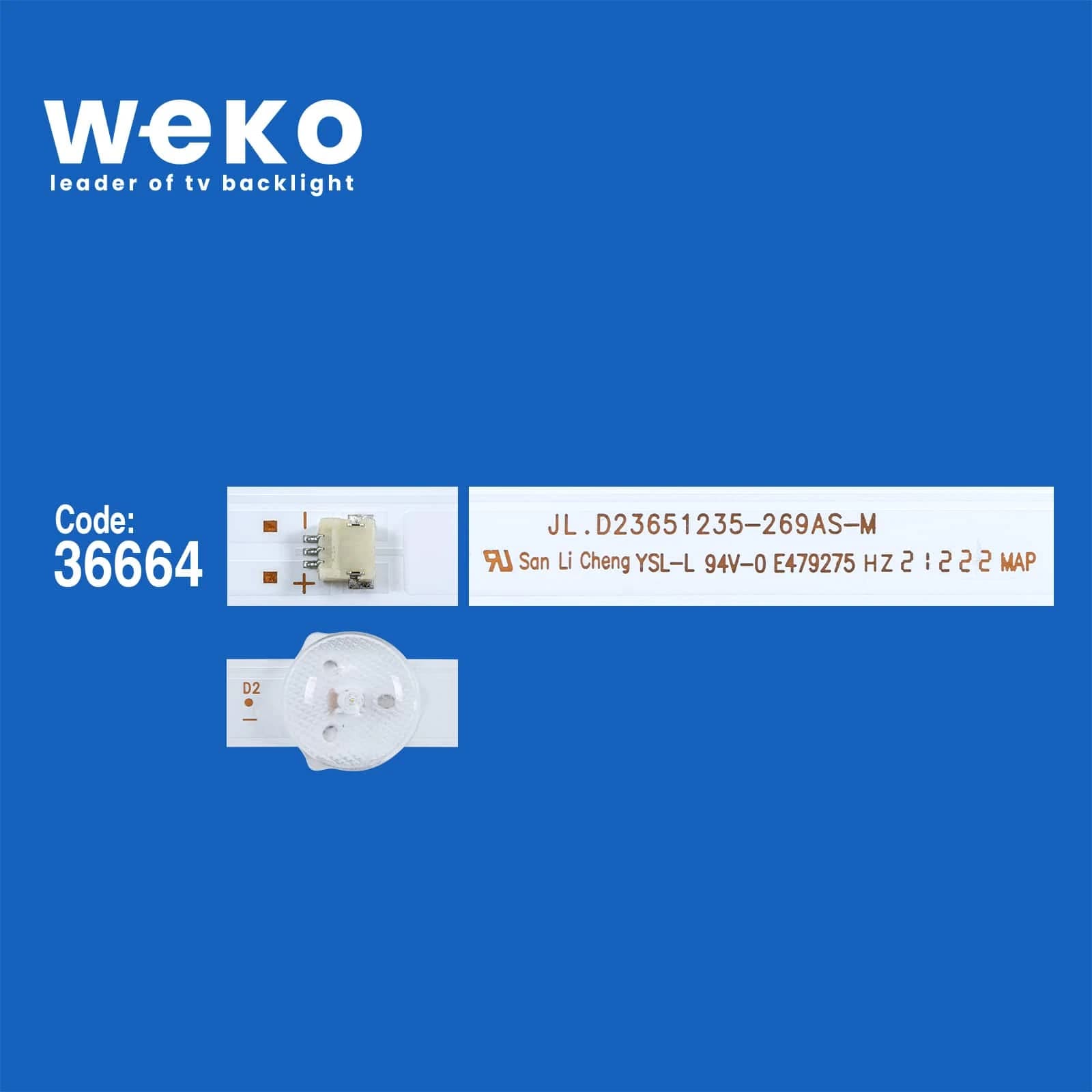 Telefox 24TD2400 24'' inç 2 Adet Tv Led Bar - küçük görsel 2