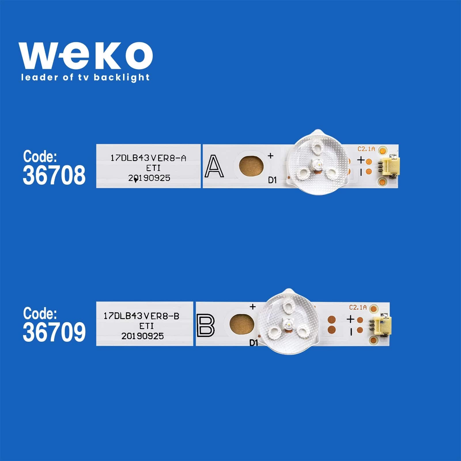 Telefunken 43TF6520 43'' inç 3 Adet Tv Led Bar - küçük görsel 2