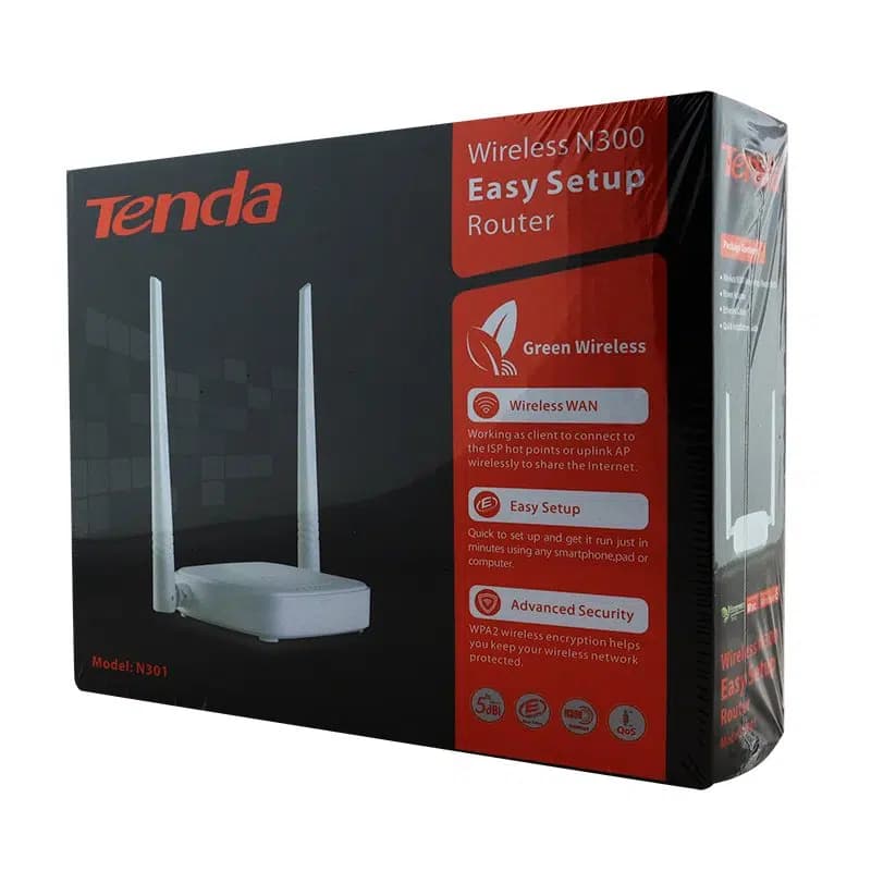 Tenda N301 4 Port 300 Mbps Router Ap Repeater - küçük görsel 3