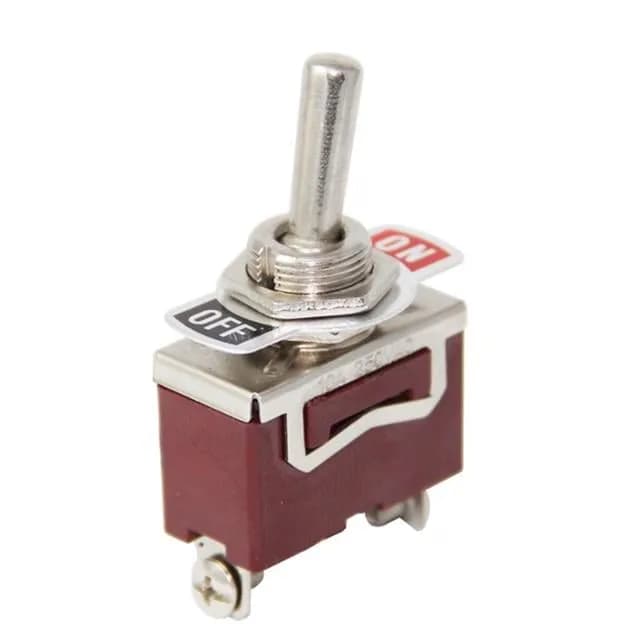 Toggle Switch 2P On-Off Ø12Mm Kn3C-101 (Ic-152-2) - küçük görsel 2