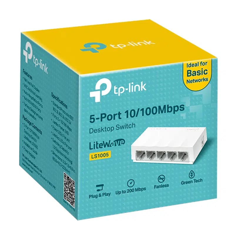 TP-Link LS1005 5 Port 10/100 Mbps Ethernet Switch - küçük görsel 3