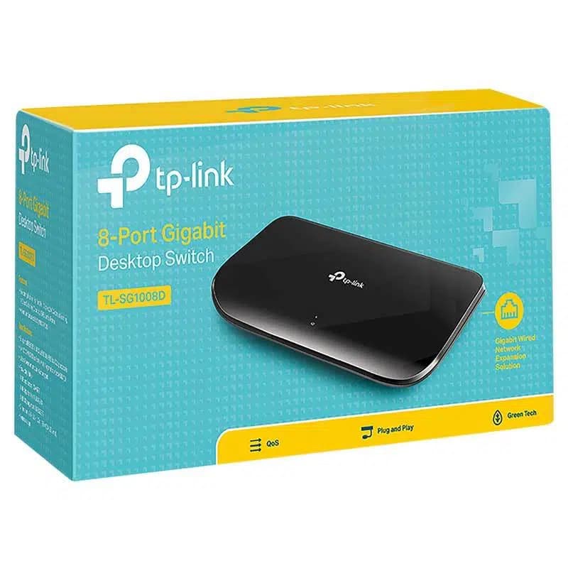 TP-Link TL-SG1008D 8 Port 10/100/1000 Gigabit Switch - küçük görsel 3