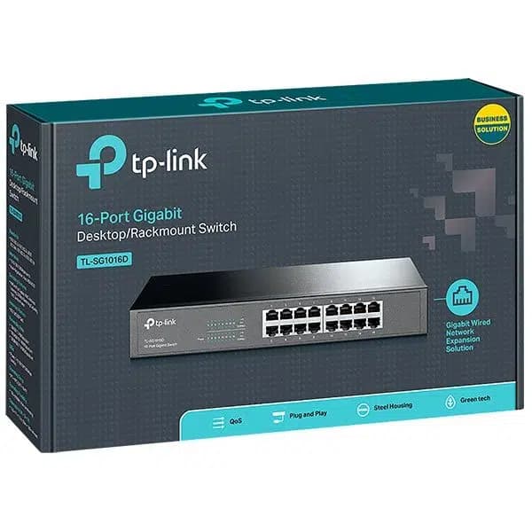 Tp-Link TL-SG1016D 16 Port Gigabit Ethernet Switch - küçük görsel 3