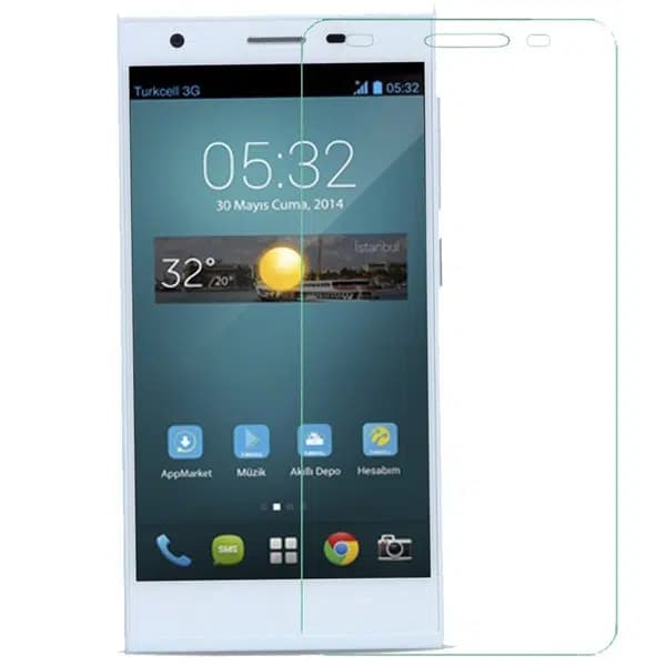 Turkcell T50 Kırılmaz Telefon  Ekran Koruyucu Şeffaf - Seyyar Elektronik