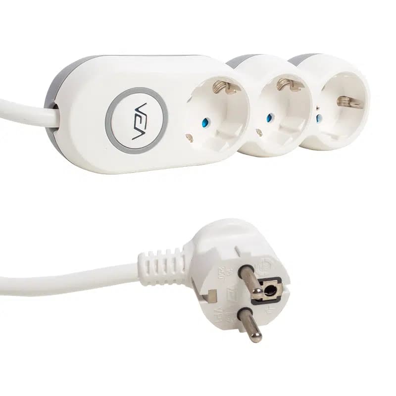 Vea VE2S3S 3'lü Anahtarlı 1.5 Metre Çoklu Priz - küçük görsel 2