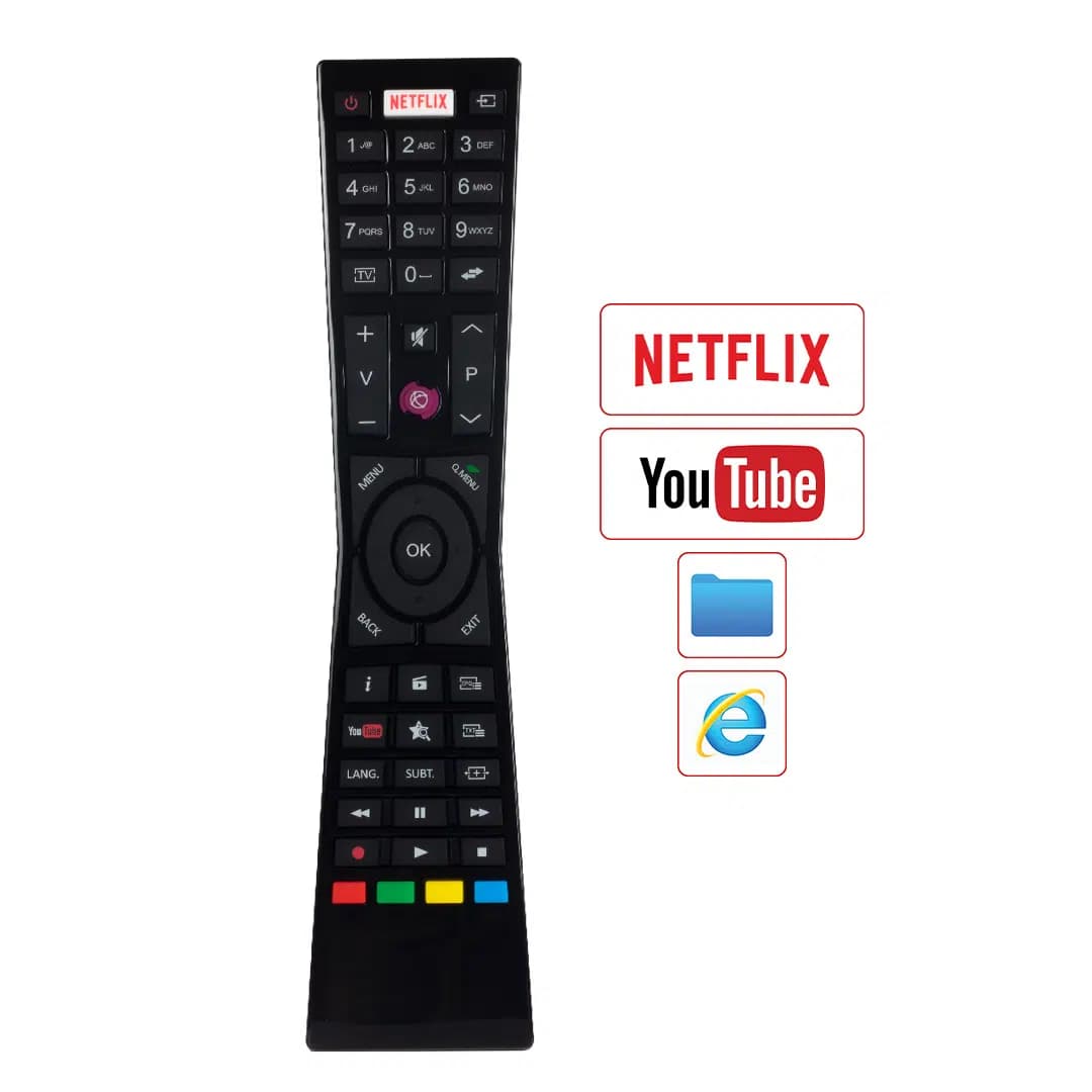 Vestel - JVC Netflix - Youtube Tuşlu Lcd Led Tv Kumandası - Seyyar Elektronik