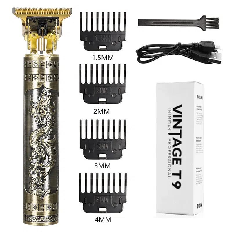 Vintage T9 Şarjlı Saç Sakal Kesme Makinesi - Seyyar Elektronik