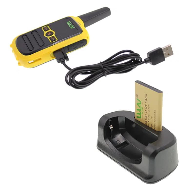 Wln KD-C51 16 Kanal Sarı Tekli Telsiz - küçük görsel 2