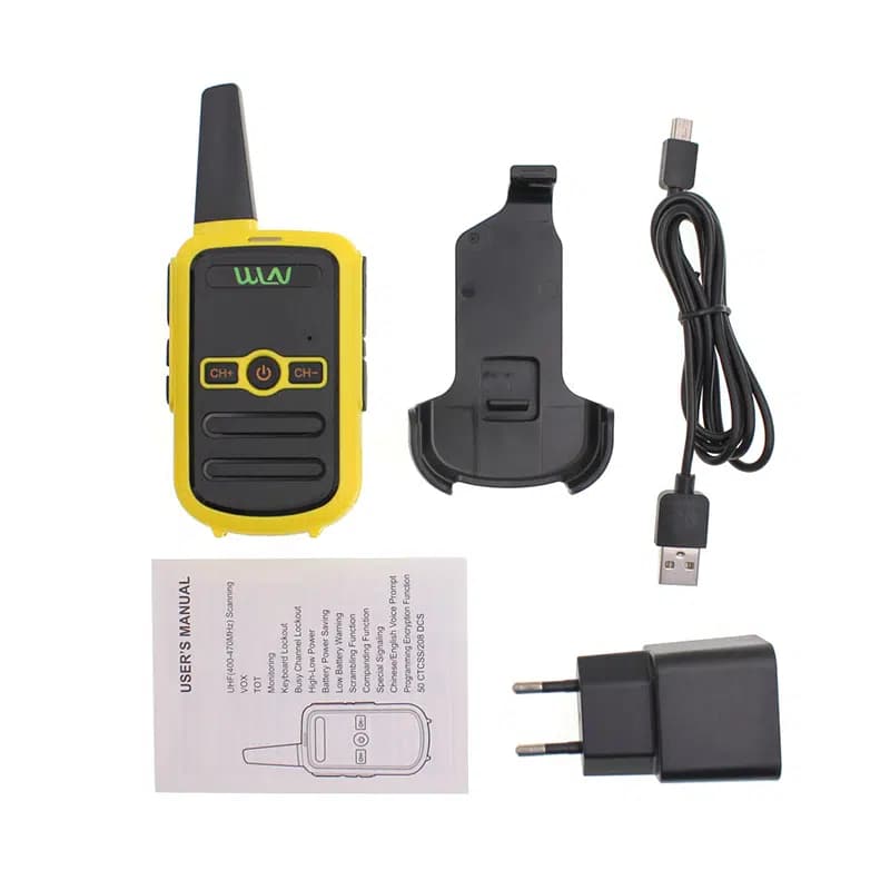 Wln KD-C51 16 Kanal Sarı Tekli Telsiz - küçük görsel 3