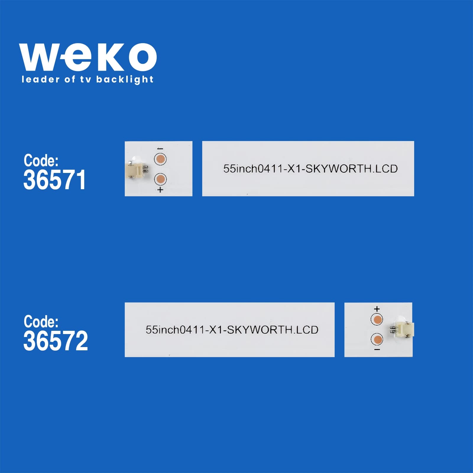 Woon WN55UAL08-Tnr 55'' inç 8 Adet Tv Led Bar - küçük görsel 2
