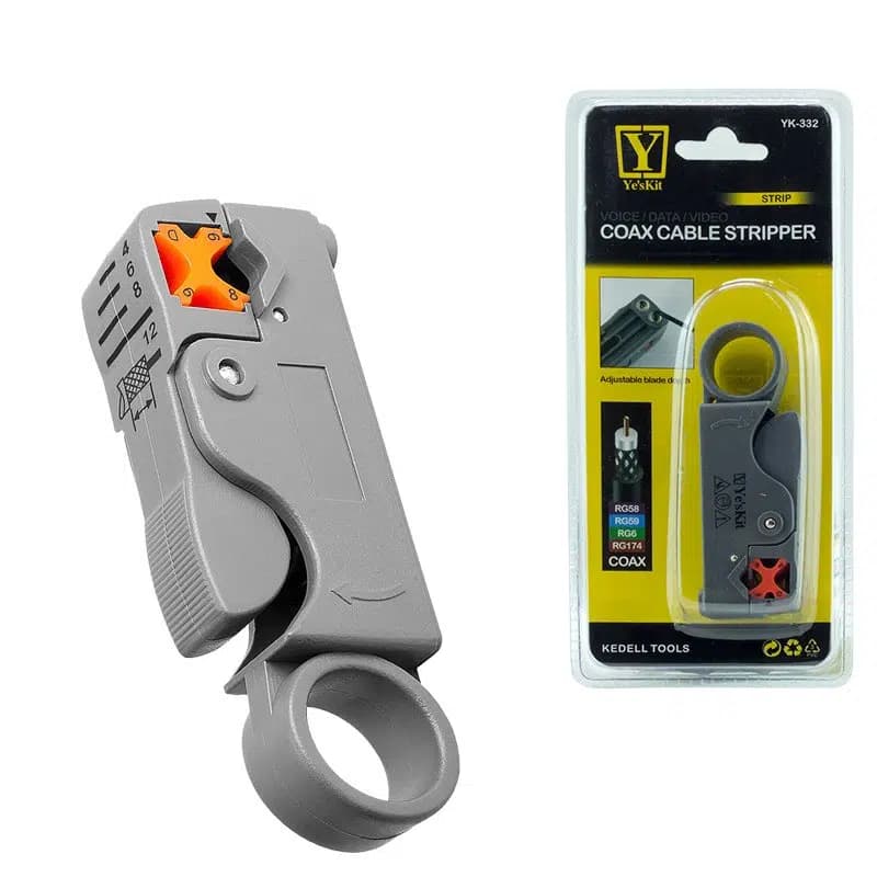 YesKit YK-332 Koaksiyel Kablo Soyucu - Seyyar Elektronik
