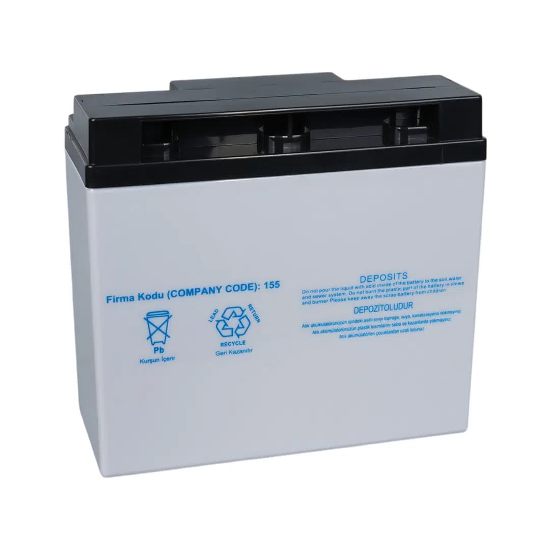 Yokohama YH-121.8 12 Volt - 18 Amper Akü (181x76x167 mm) - küçük görsel 3