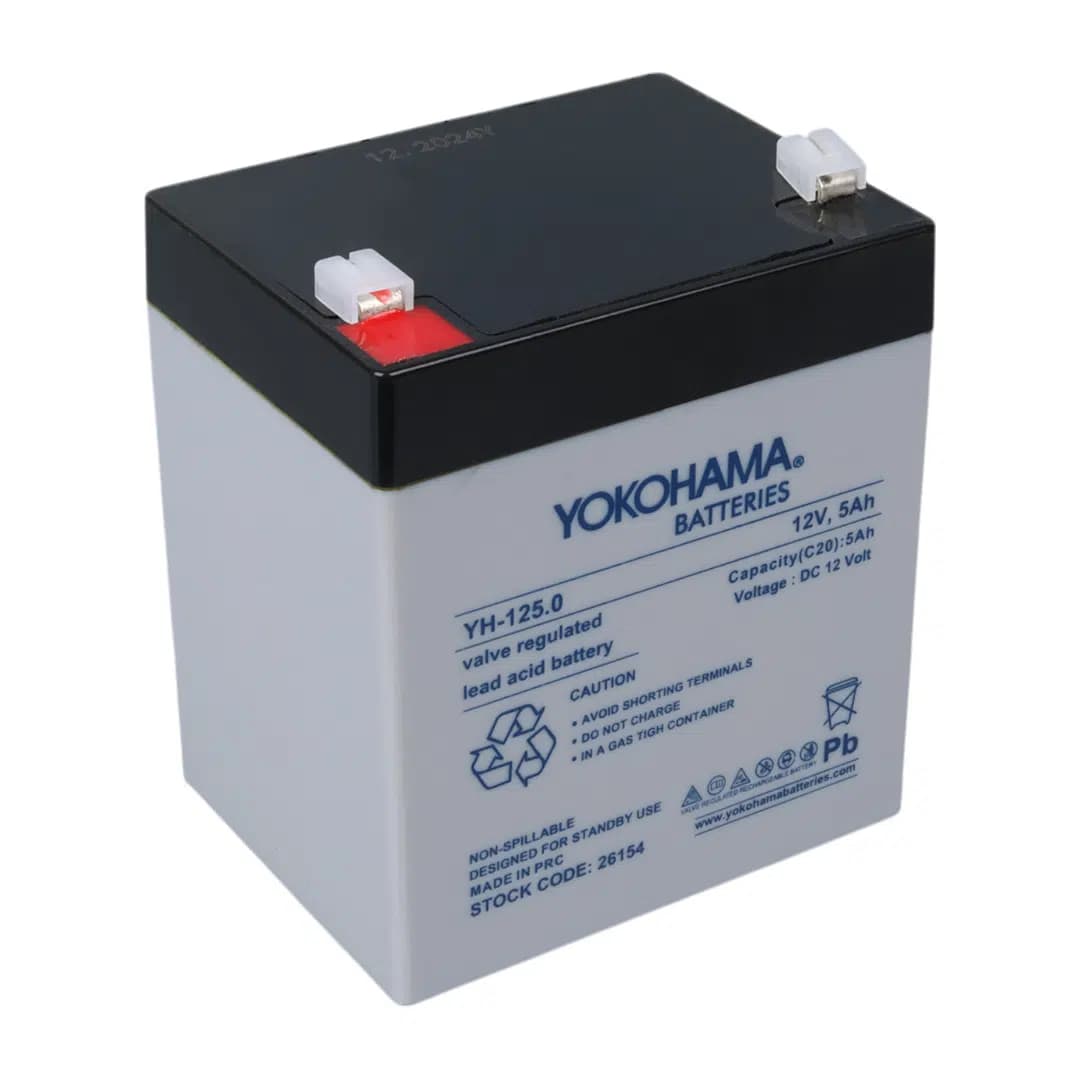 Yokohama YH-125.0 12 Volt - 5 Amper Akü (90x70x101 mm) - Seyyar Elektronik