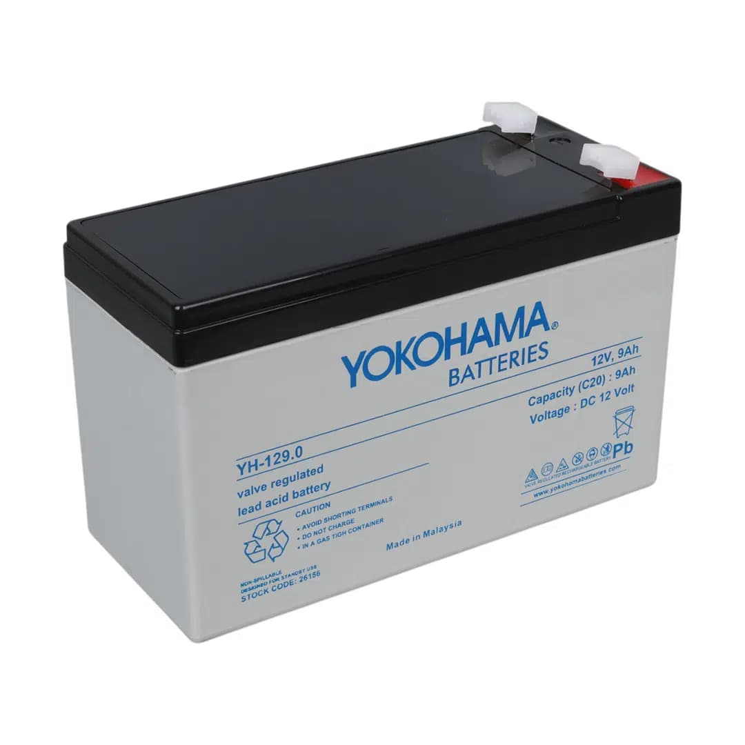 Yokohama YH-129.0 12 Volt - 9 Amper Akü (150x65x90 mm) - Seyyar Elektronik