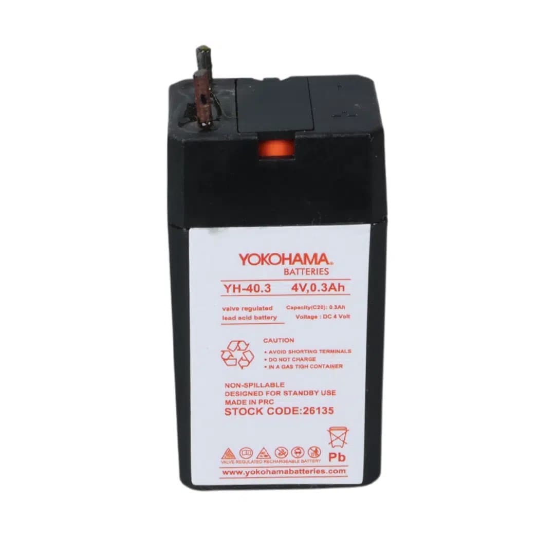 Yokohama YH-40.3 4 Volt - 0.3 Amper Akü (25.5x19.5x48 mm) - küçük görsel 4