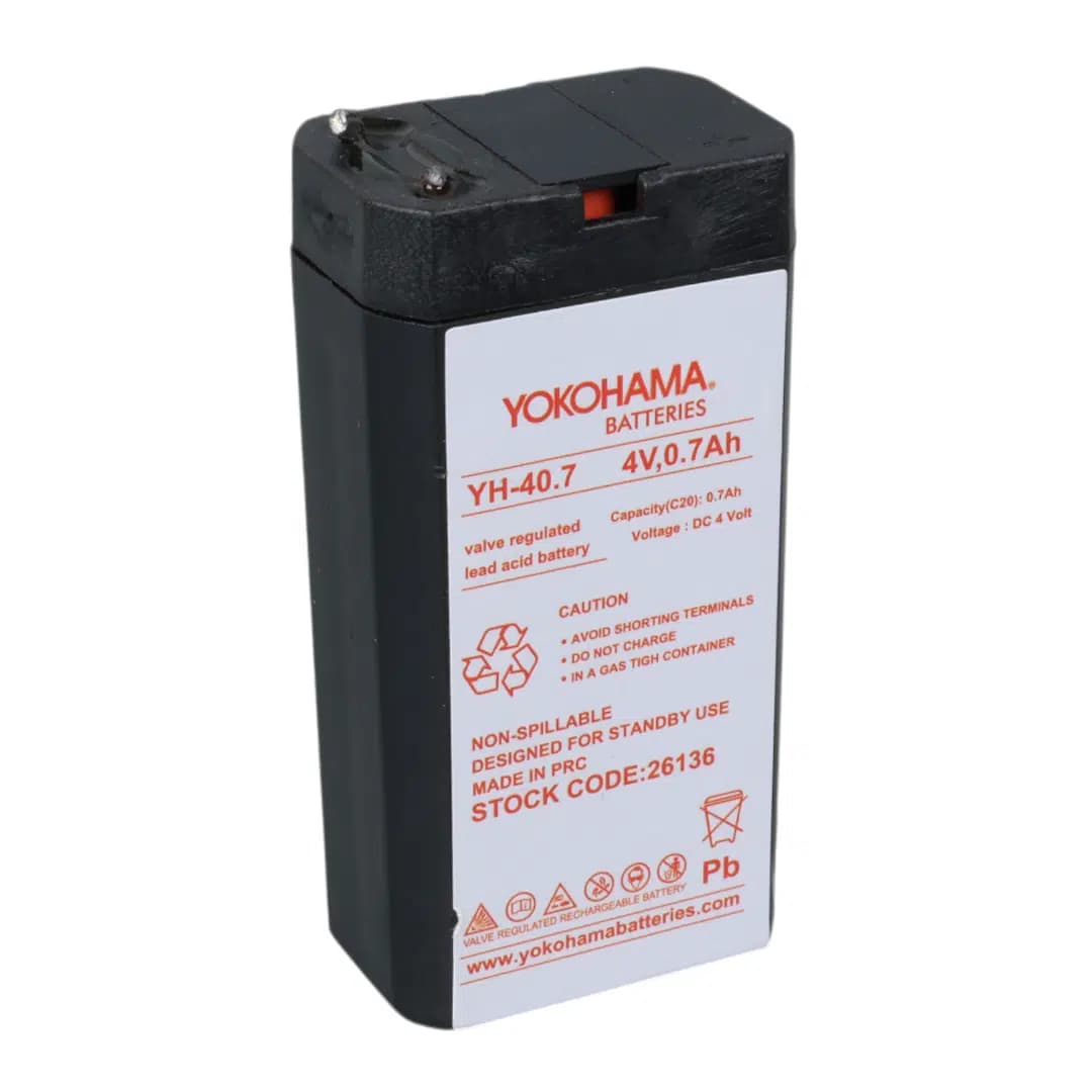Yokohama YH-40.7 4 Volt - 0.7 Amper Akü (34x22x64 mm) - küçük görsel 3