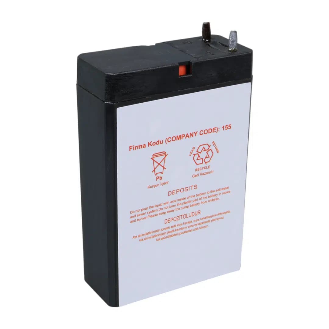 Yokohama YH-41.8 4 Volt - 1.8 Amper Akü (50x76x22 mm) - küçük görsel 2