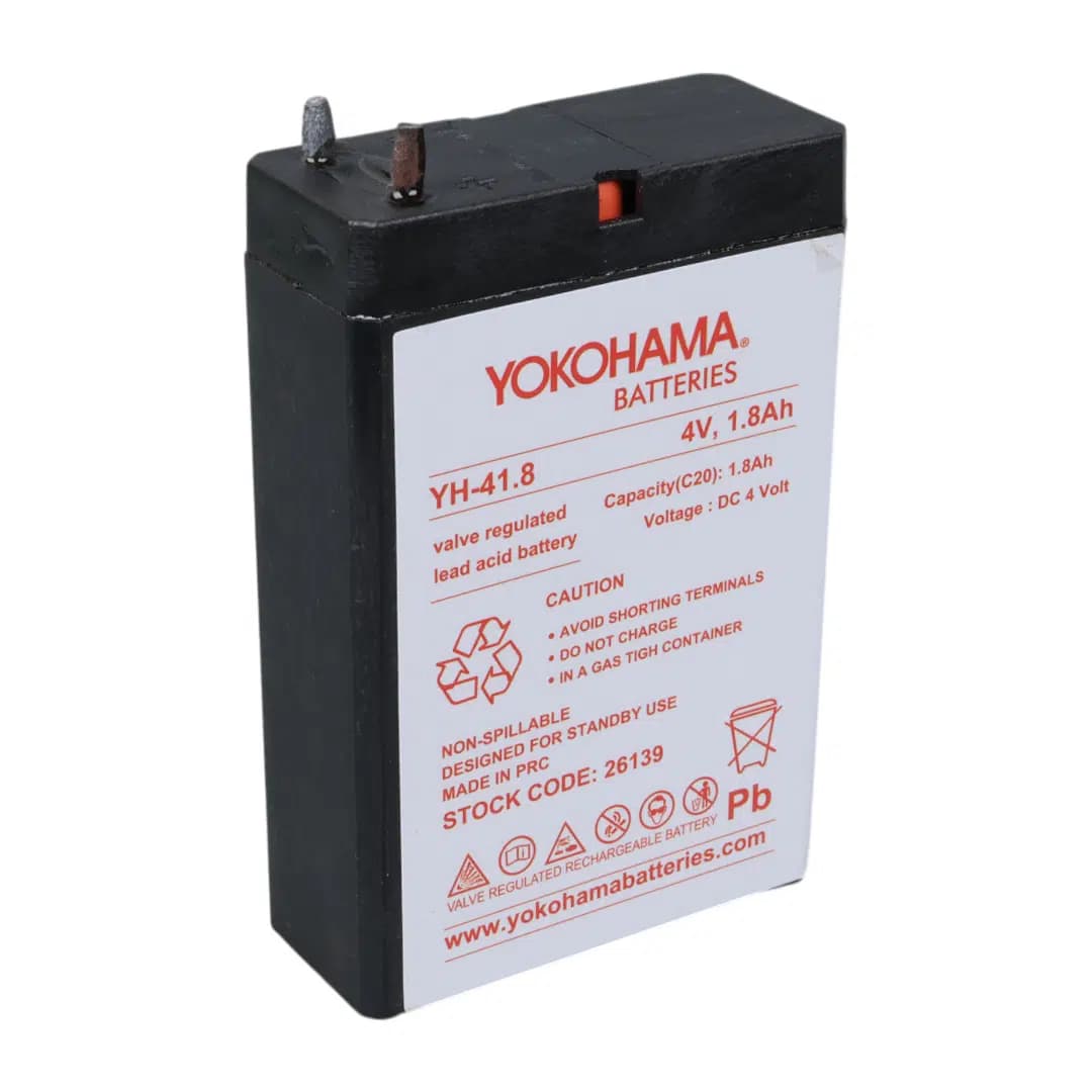 Yokohama YH-41.8 4 Volt - 1.8 Amper Akü (50x76x22 mm) - küçük görsel 4