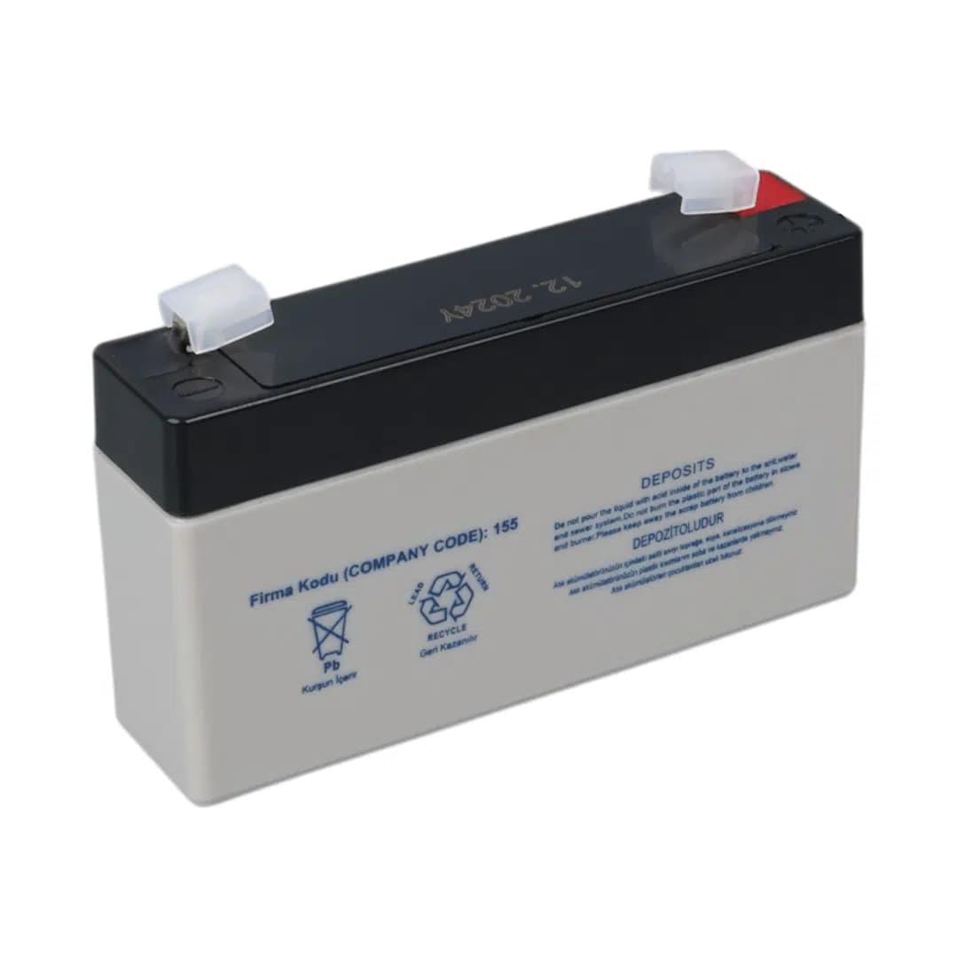 Yokohama YH-61.3 6 Volt - 1.3 Amper Akü (98x25x52 mm) - küçük görsel 4