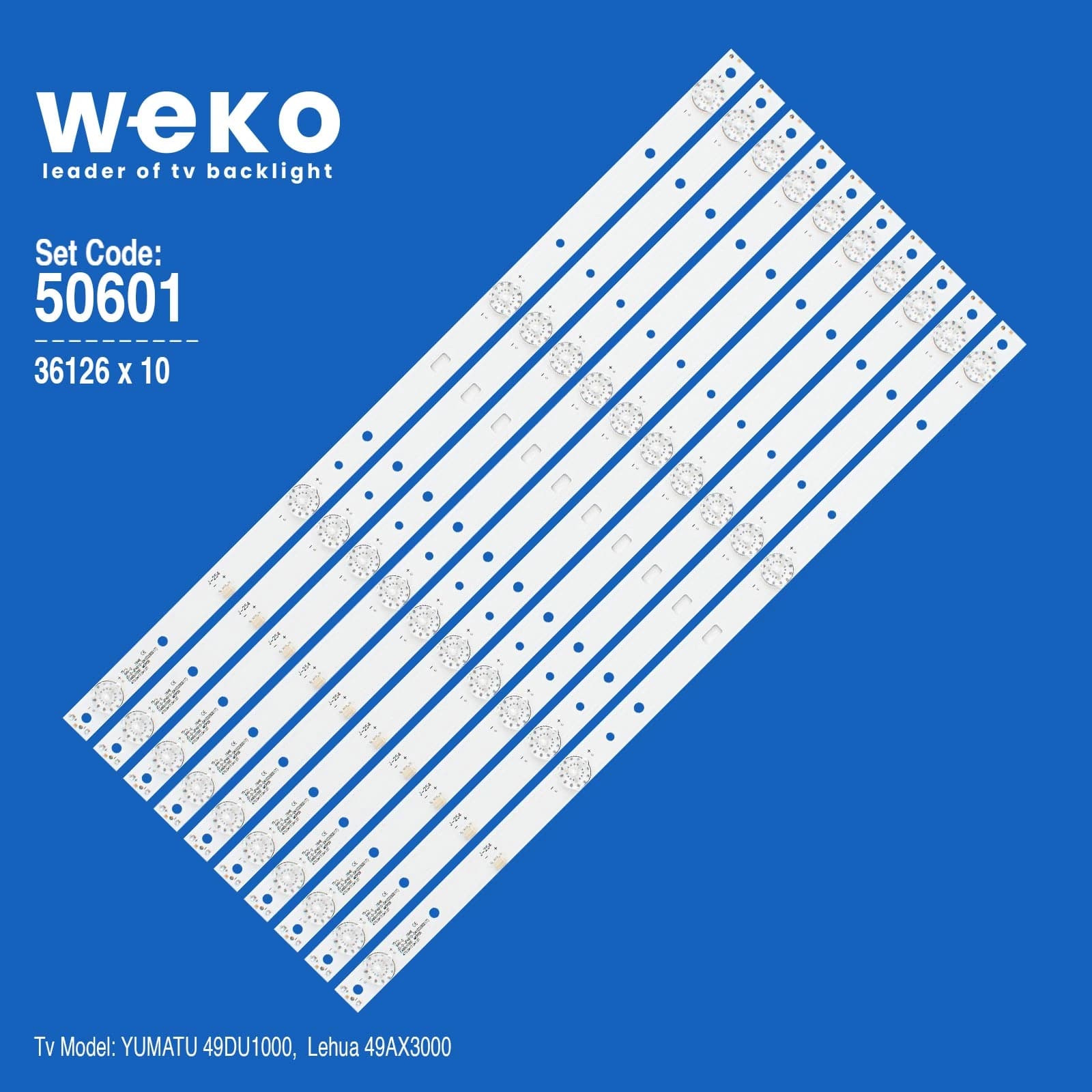 Yumatu 49DU1000 49'' inç 10 Adet Tv Led Bar - Seyyar Elektronik