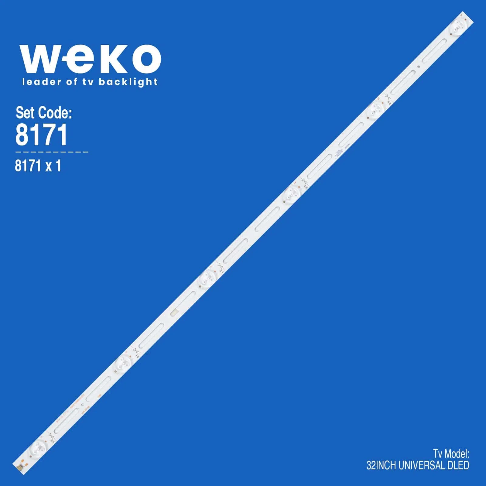 32" Universal DLED TV Panel LED Bar - 6 LED 6V 59 CM (No: 412 / Kod: 8171) - Seyyar Elektronik