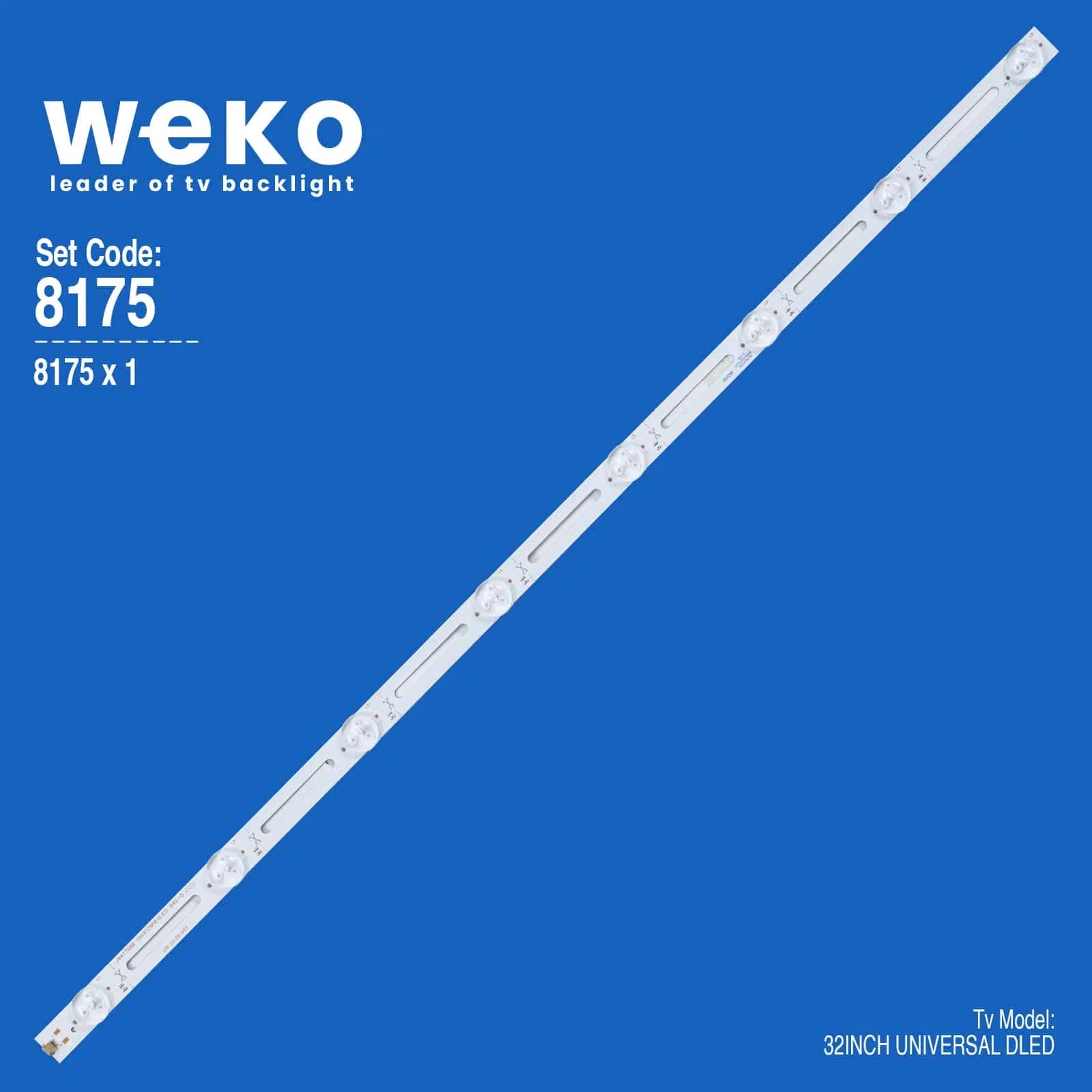 32" Universal DLED TV Panel LED Bar - 8 LED 6V 59 CM (No: 1596 / Kod: 8175) - Seyyar Elektronik