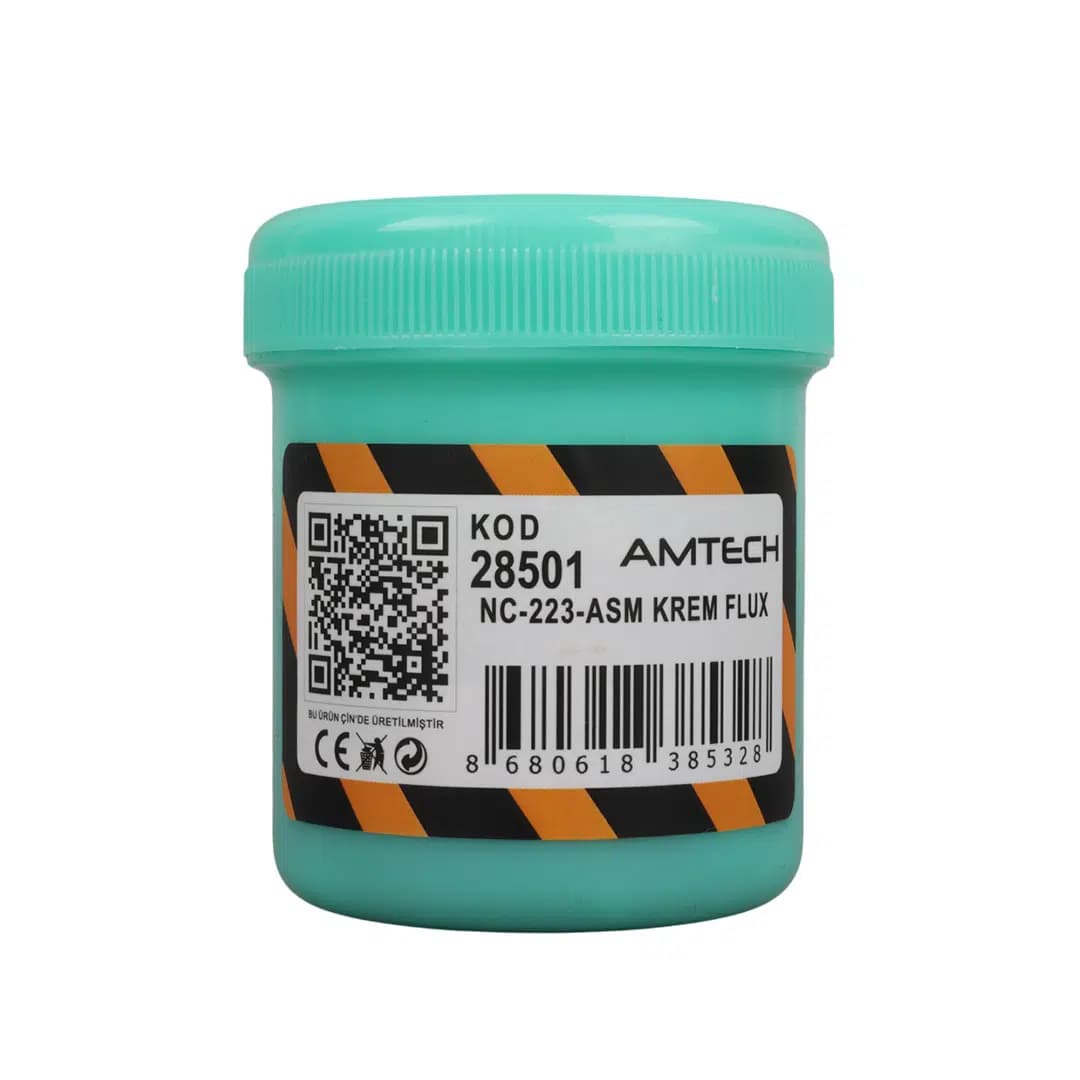 Amtech NC-223-ASM 100g Lehim Kremi (Flux) No-Clean Profesyonel SMD Lehimleme - Seyyar Elektronik