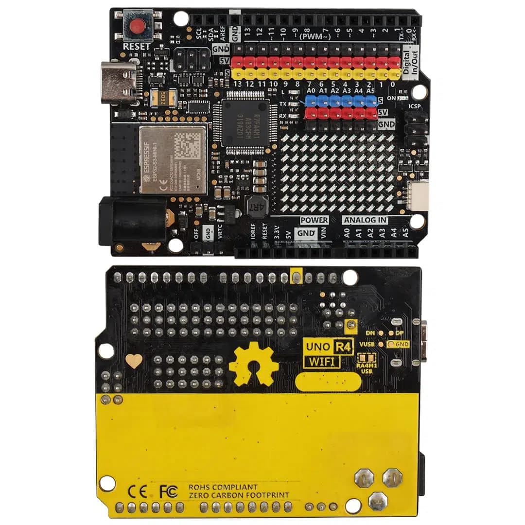 Arduino Uno R4 WiFi GVS Edition - USB-C 32-Bit Geliştirme Kartı - Seyyar Elektronik