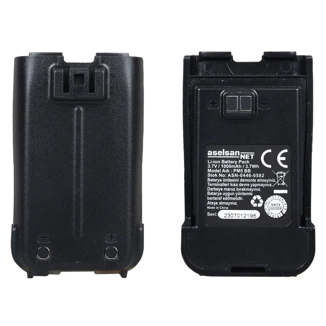 Aselsan A446C PM5BB LI-ON 3.7V 1000mAh Yedek Lityum Batarya Pili - Seyyar Elektronik