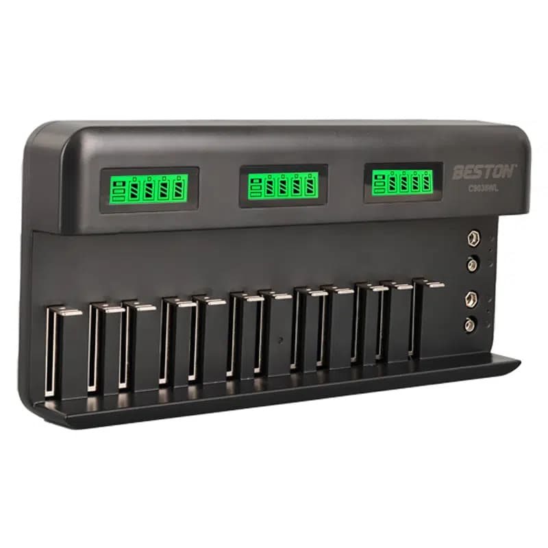 Beston C9036wl AA/AAA/9v/C Boy/Dboy/Ni-Mh/Ni-Cd/9v/Lityum Pil Lcd Ekranlı Hızlı Şarj Cihazı - Seyyar Elektronik