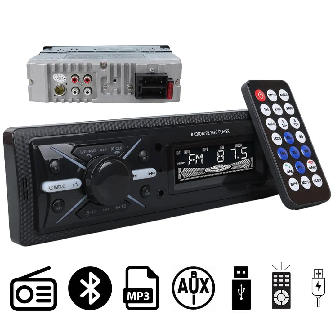 Carstar CS-960 Çift USB/SD/FM/AUX/Bluetooth Kumandalı Oto Teyp 4X60 Watt - Seyyar Elektronik