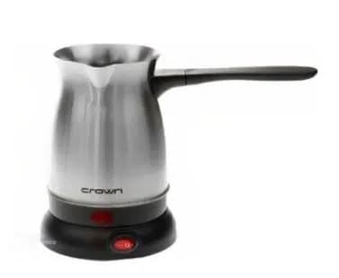 Crown CRW-7104 600W 6 Fincan Elektrikli Türk Kahve Makinesi Paslanmaz Çelik Inox Cezve AC220V - Seyyar Elektronik