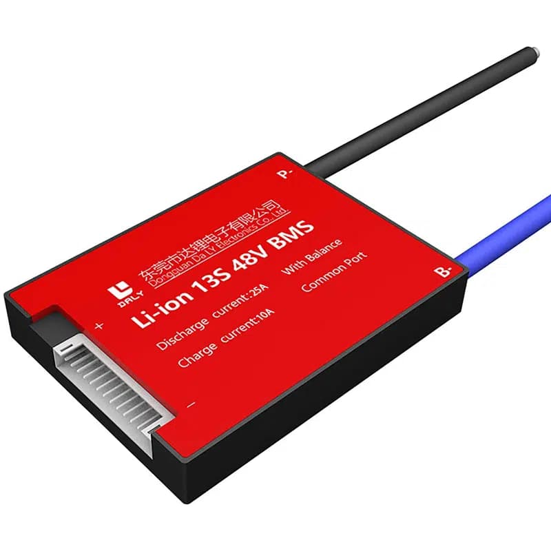 Daly Bms 13S 48V Deşarj 25A -Şarj 10A Balanslı Pil Koruma Modülü - Seyyar Elektronik