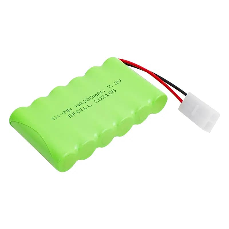 Efcell 7.2 Volt 700mAh Ni-Mh 2 Pin Tamiya Soketli 6'lı Oyuncak Araba Pili - Seyyar Elektronik