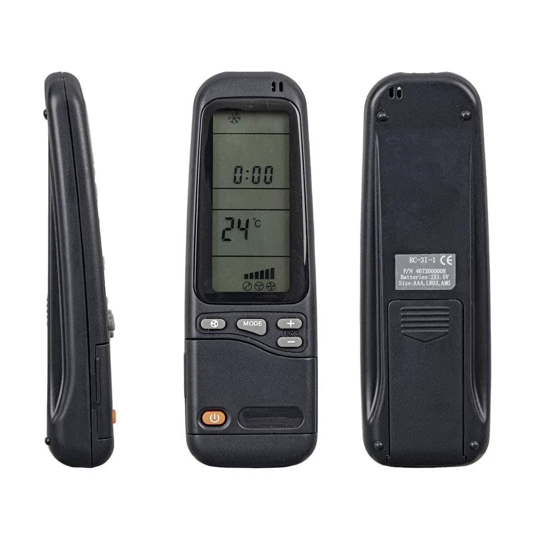 Electra RC-3I-1 / Siemens E-NR S1ZKI12105/01 Siyah Klima Kumandası - Seyyar Elektronik