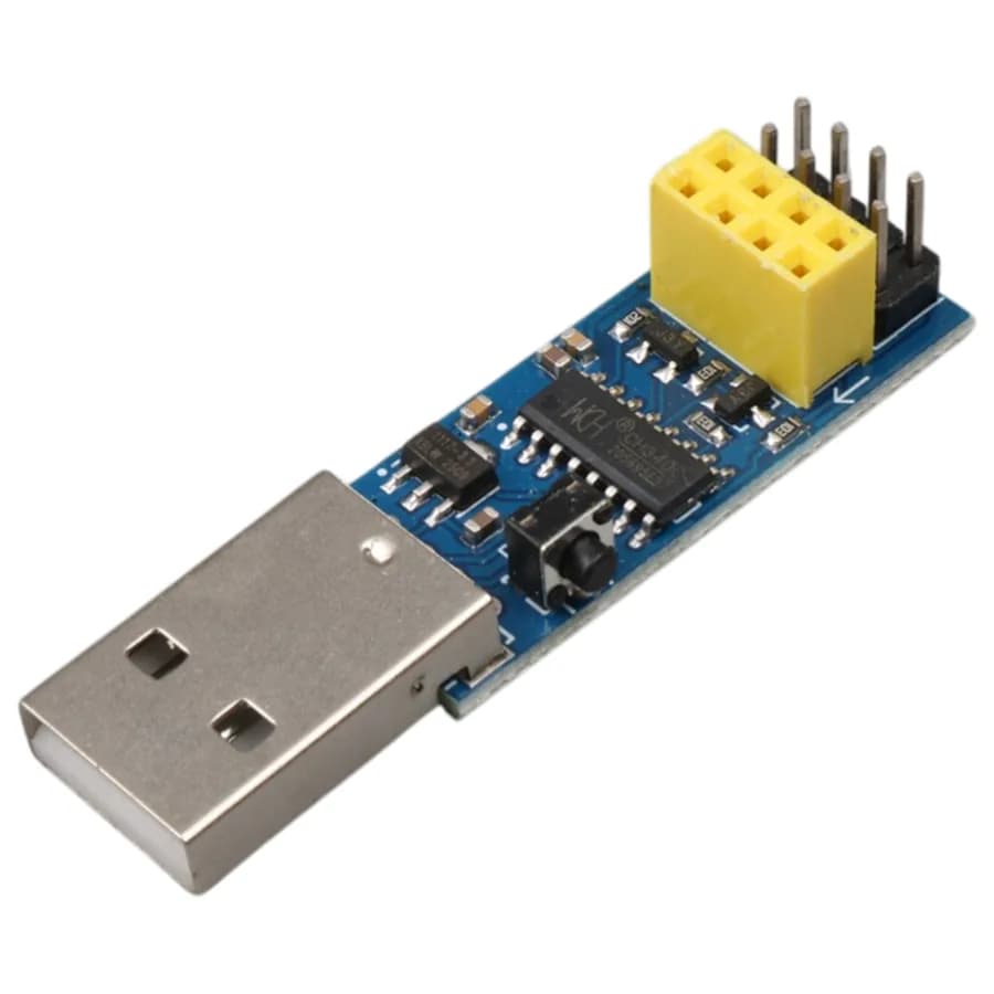 ESP-01S ESP PROG USB Programlayıcı Modül CH340C Çip Otomatik Resetli v1.0 - Seyyar Elektronik