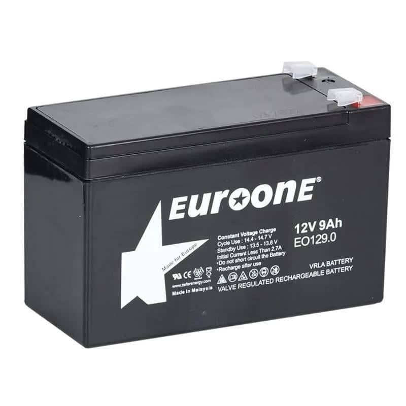 Euroone EO-129.0 12 Volt 9 Amper Bakımsız Kuru Akü - Seyyar Elektronik