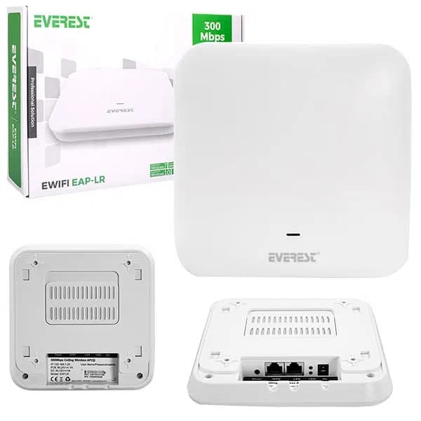 Everest EWIFI EAP-LR 300 MBPS 11N 2.4GHZ Tavan Access Point Router - Seyyar Elektronik