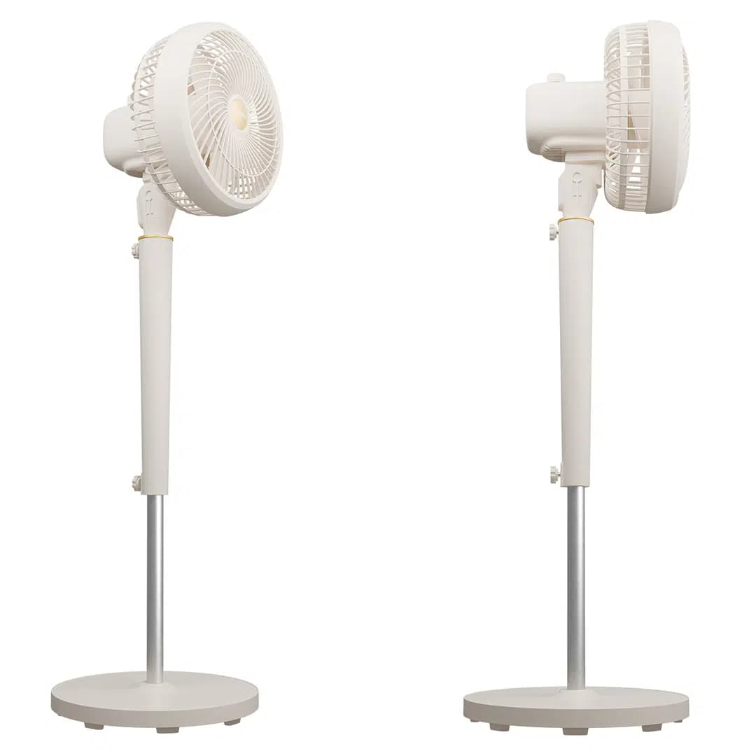 Everest Fan12 Dynabreeze 9'' 70 Watt 3 Hız Kademeli 2000RPM Çift Motorlu Vantilatör Krem Gold - Seyyar Elektronik