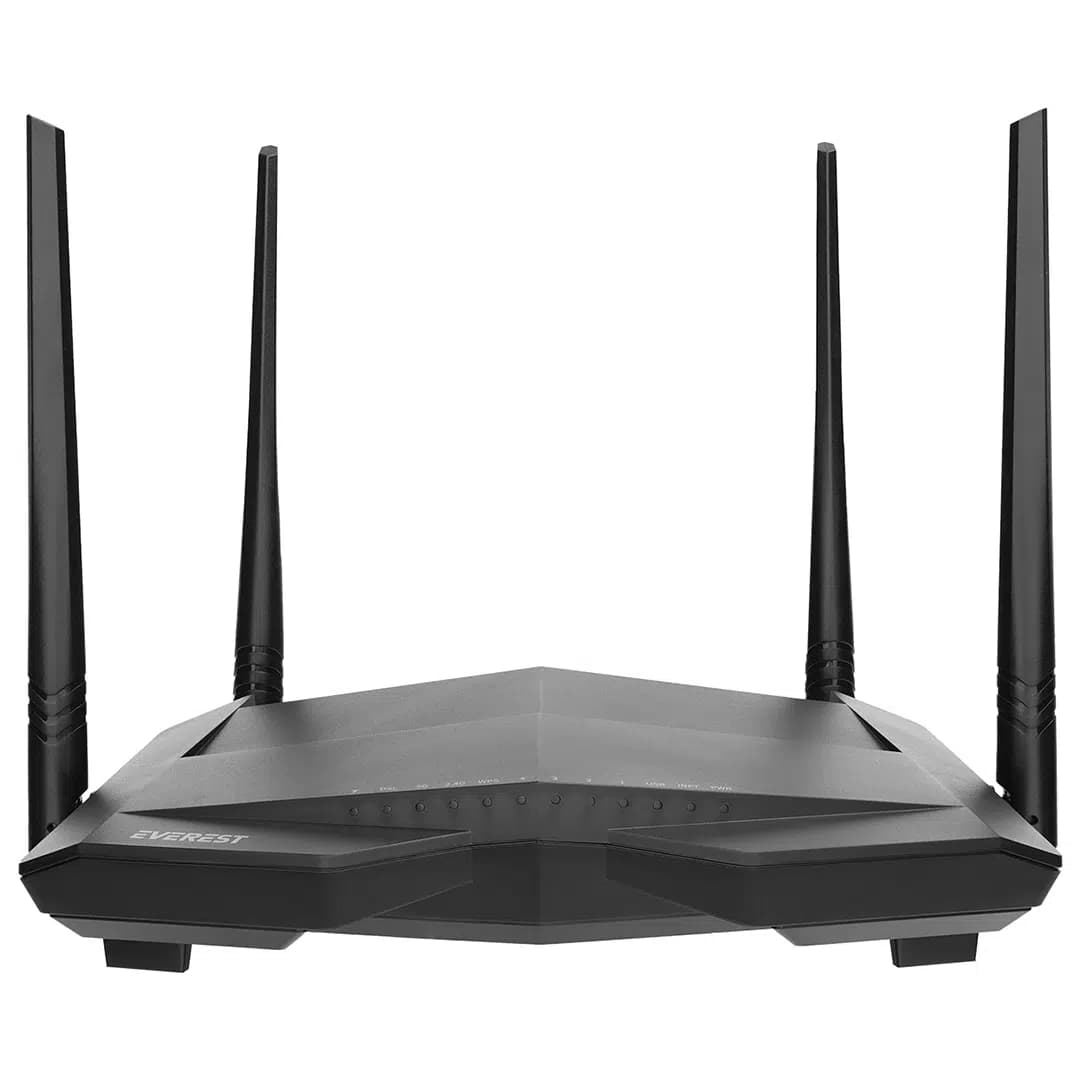 Everest SG-V1200 AC1200 Dualband Wi-Fi Gigabit VDSL2/ADSL2 4*5dbi Antenli Kablosuz Modem Router - Seyyar Elektronik