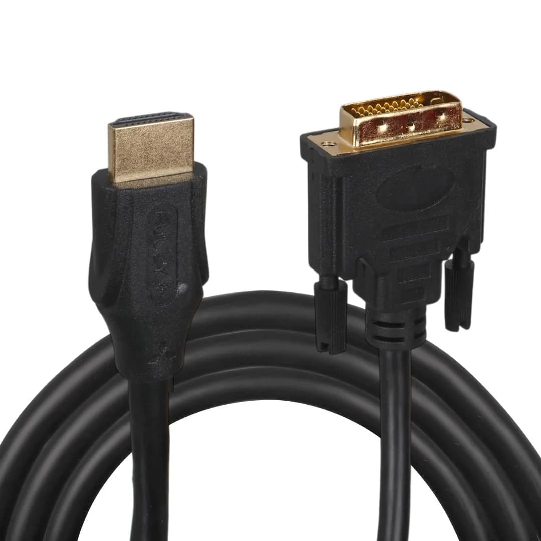 Fully G-506J 10 Metre DVI-D (24+1) to HDMI Çift Yönlü Full HD Görüntü Kablosu - Seyyar Elektronik