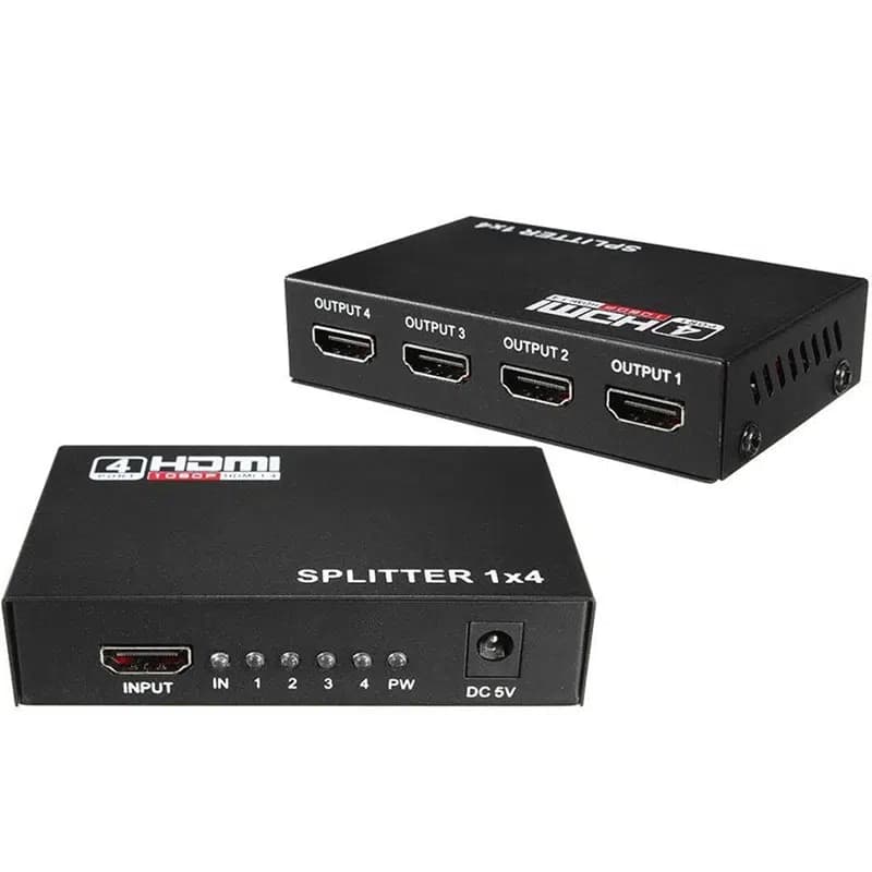 Fully G-538G 1.4V 1080P 3D 4 Portlu HDMI Splitter Dağıtıcı - Seyyar Elektronik