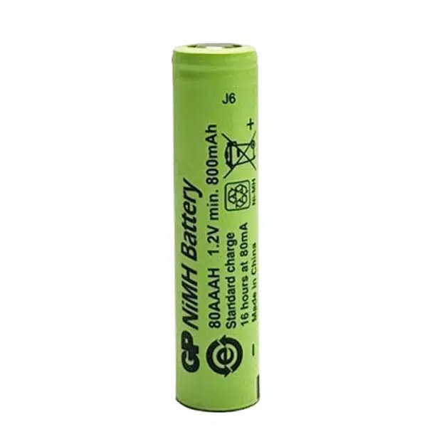 GP 1.2 Volt 800 mAh Düz Kafa Şarjlı AAA İnce Kalem Pil 80AAH - Seyyar Elektronik