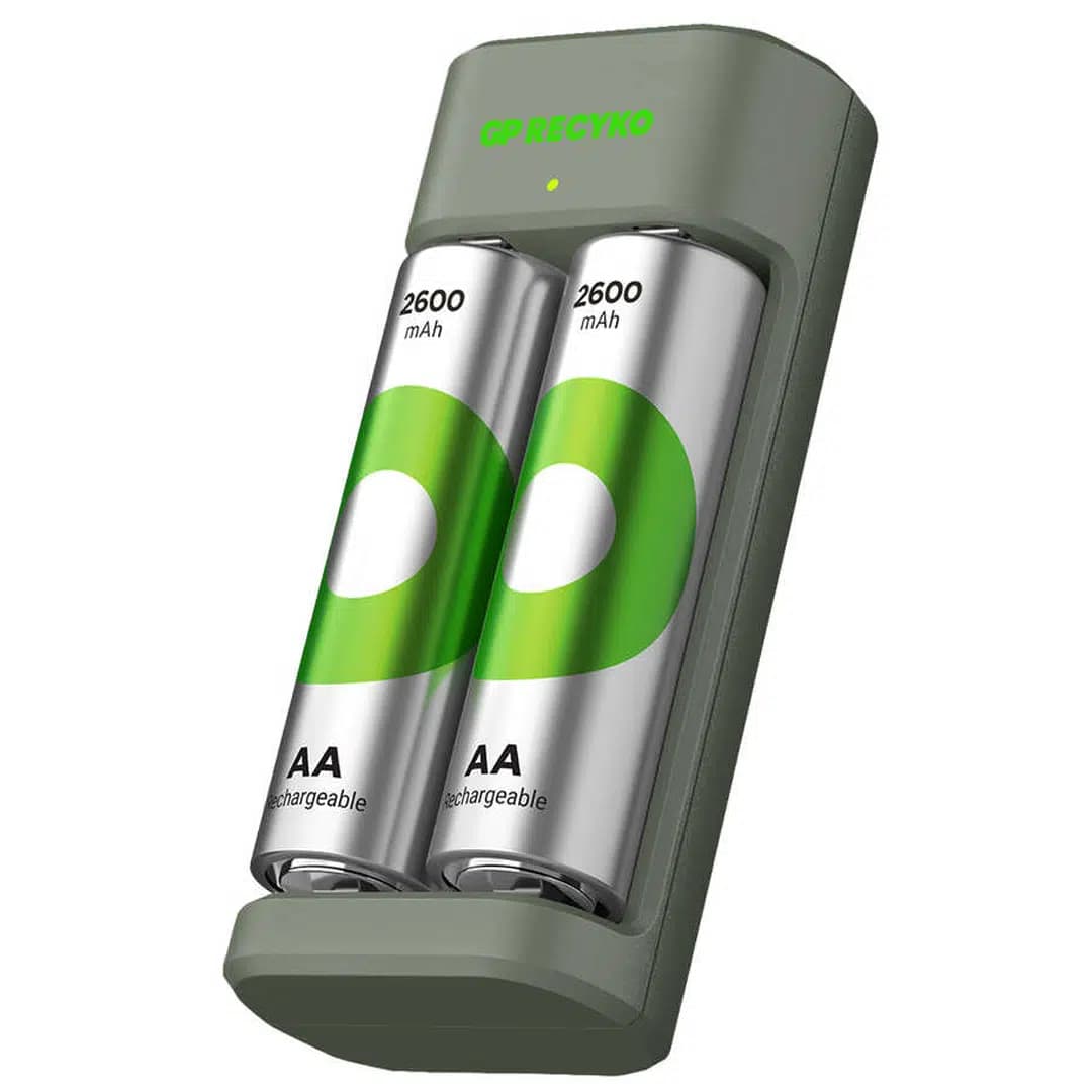 Gp Recyko E221 2*2600 mAh R6 AA Pilli Şarj Cihazı (GP-E221/270AHCER21-2GTLB2) - Seyyar Elektronik