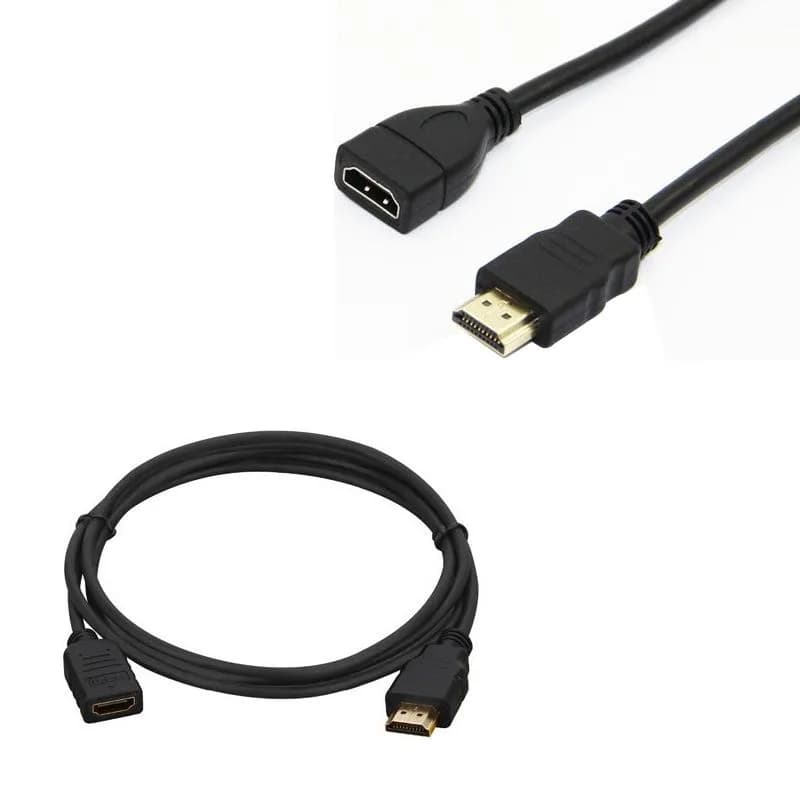 HDMI Kablo Erkek-Dişi 30 Cm Uzatma (Mini HD Recevier İçin) - Seyyar Elektronik