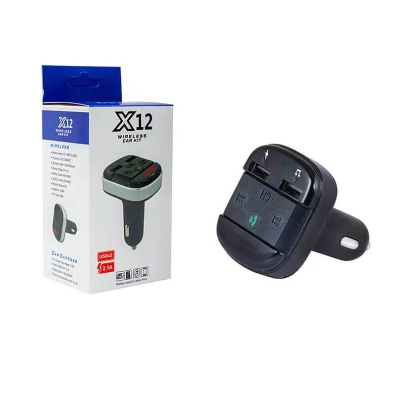 Hello HL-19681 X12 Handsfree Çift USB/SD/Bluetooth 12-24 Volt Fm Transmitter - Seyyar Elektronik