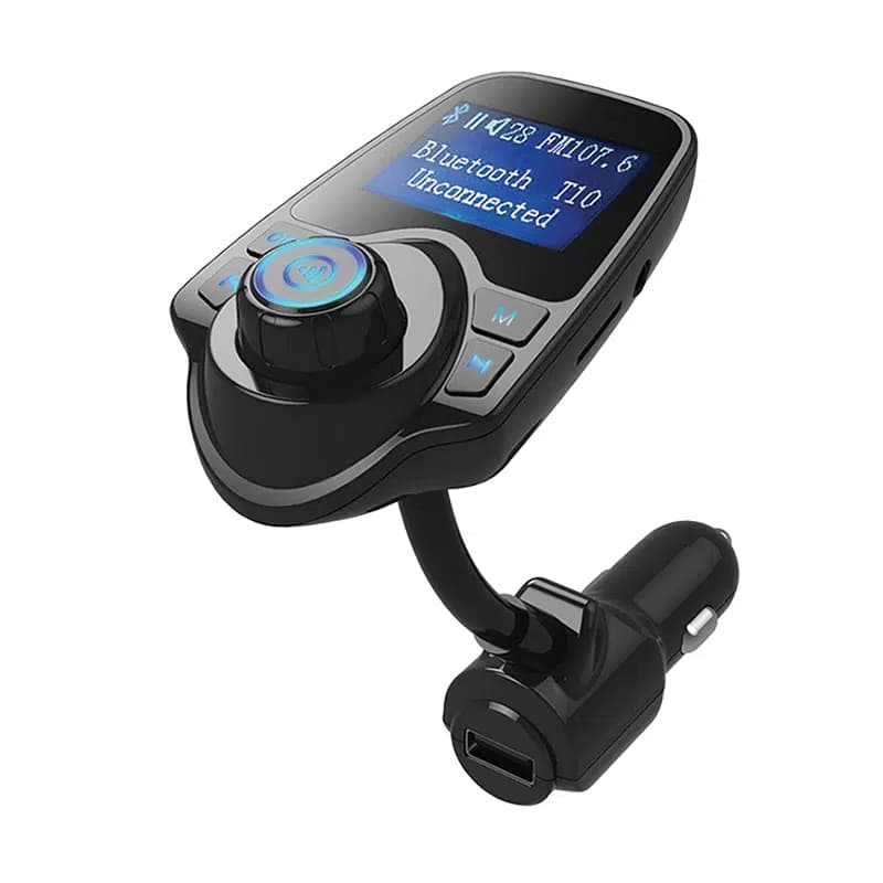 Hello T10 USB-SD-AUX-Bluetooth Destekli 2.1A FM Transmitter - Seyyar Elektronik